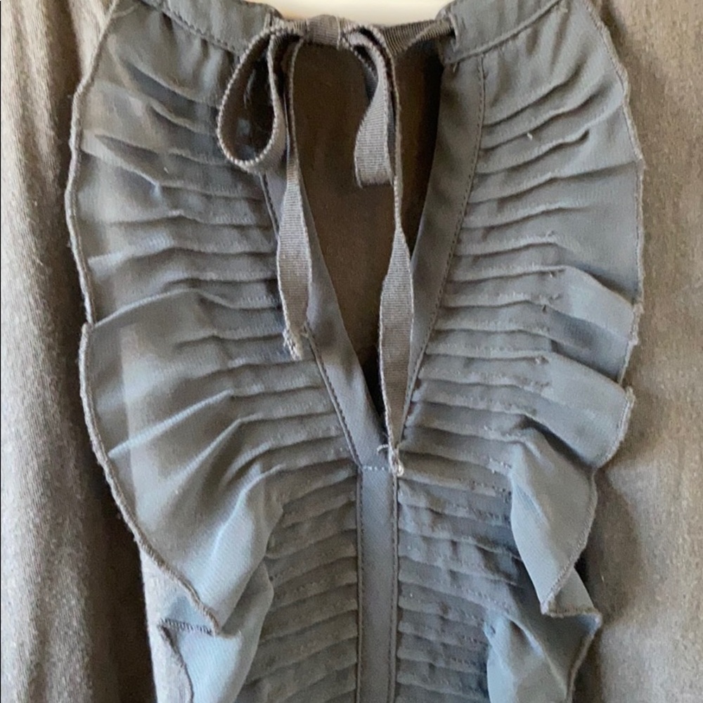 Grey Ruffle Tank Top - Picture 3 of 3